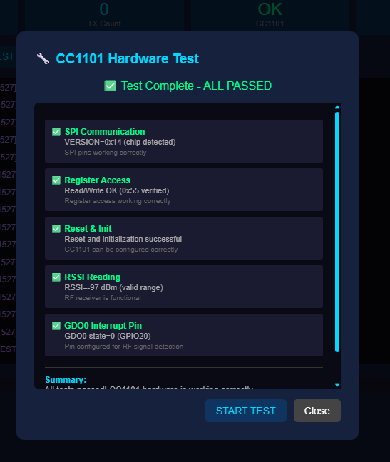 CC1101 Test
